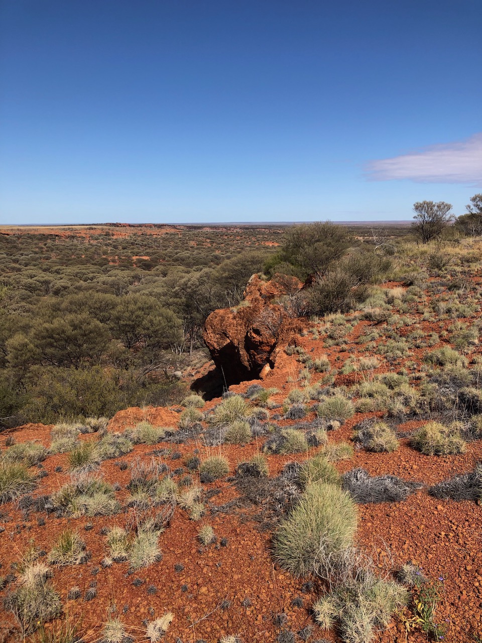 A view from the Connie Sue Highway, which starts near Warburton and continues south to Rawlinna
